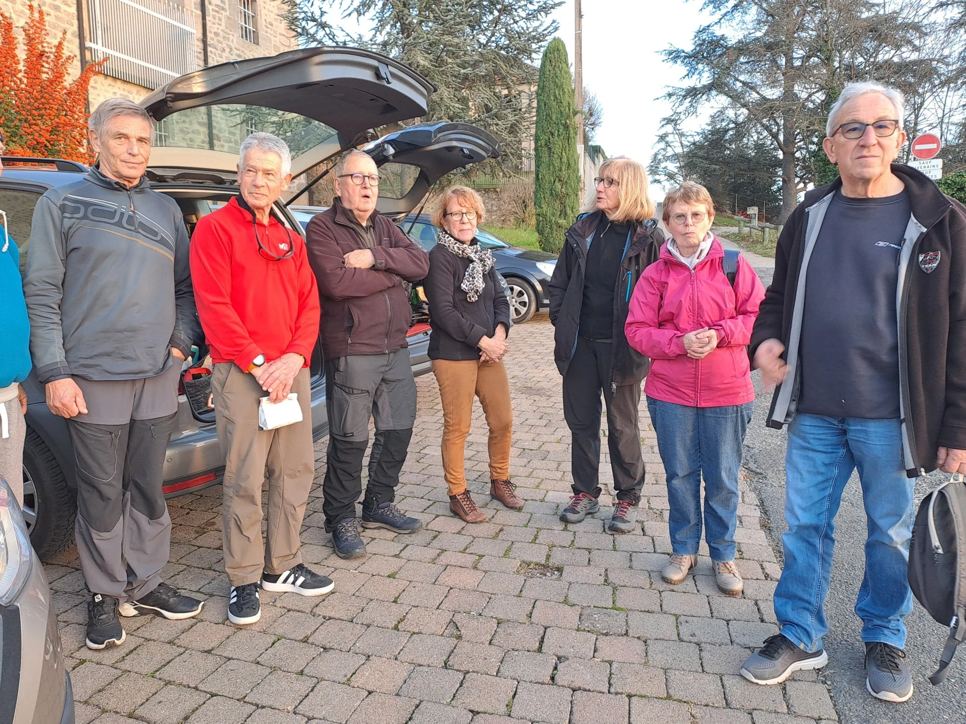 Le groupe à l'arrivée